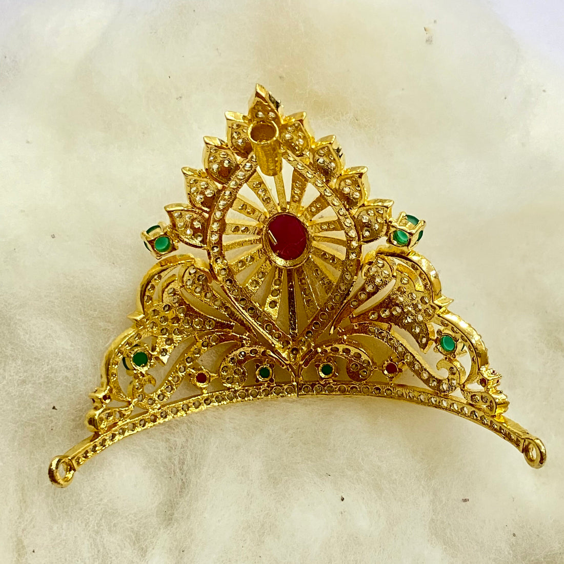 Mukut for krishna, Laddu Gopal Mukut, God Crown Jewellery, Krishna Jewellery, Krishna Crown, Gold Crown, Gold Mukut, Krishna Mukut — 3
