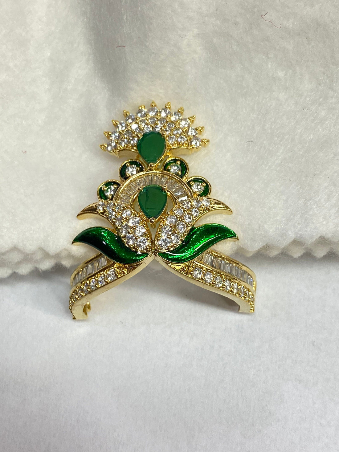 Traditional Indian Crown for Gods | Mukut for Laddu Gopal | Premium Deitu Accessory Gold Plated — 5