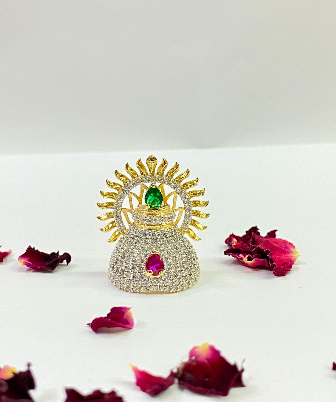 Gold Krishna Mukut, Laddu Gopal Mukut shringar, Gold deity crown and accessories , kanha ji mukut, Ram ji accessories, Lakshmi Mata ji mukut — 5