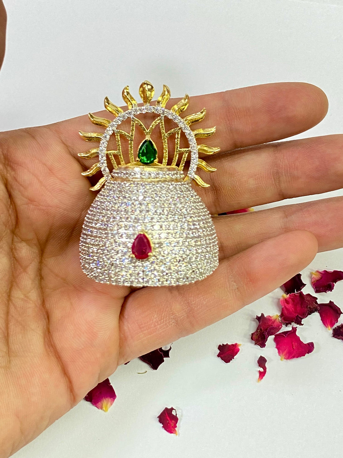 Gold Krishna Mukut, Laddu Gopal Mukut shringar, Gold deity crown and accessories , kanha ji mukut, Ram ji accessories, Lakshmi Mata ji mukut — 8