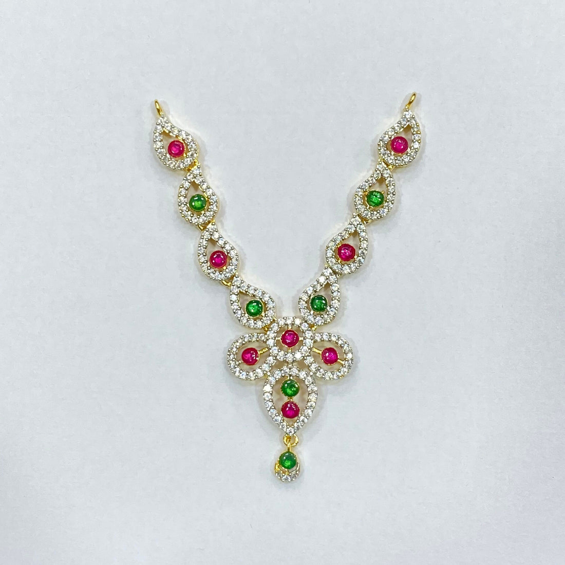 Krishna Mukut Necklace Combo set : Temple accessories Deity Decor — 2