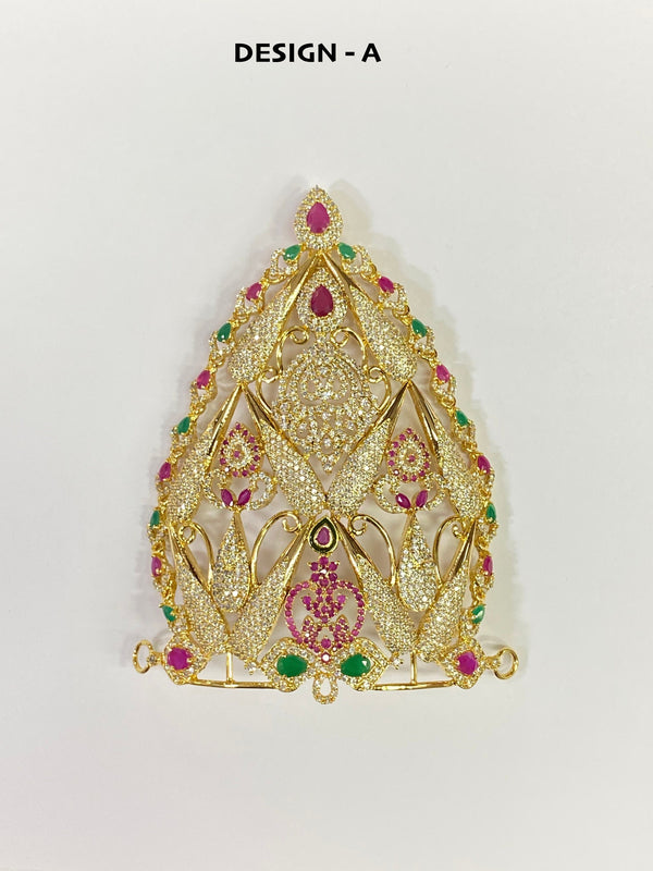 Radha Krishna Mukut | Divine Ornament | Big Size Temple Accessory Mukut | Temple Spiritual Gifting