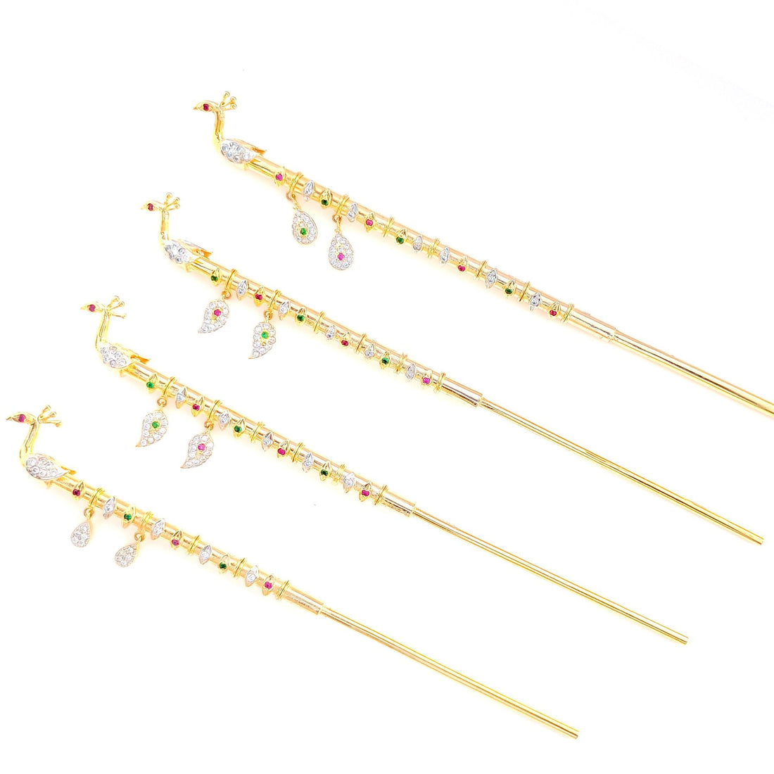 Handcrafted Krishna Flute: 22k Gold Plated Deity Accessory — 4