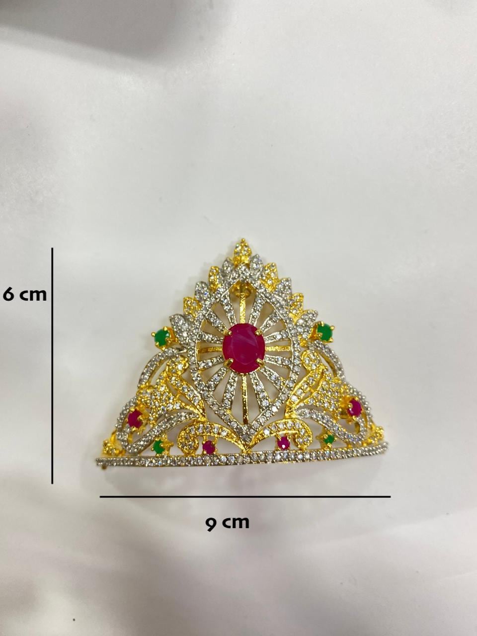 Mukut for krishna, Laddu Gopal Mukut, God Crown Jewellery, Krishna Jewellery, Krishna Crown, Gold Crown, Gold Mukut, Krishna Mukut — 7