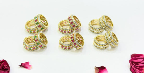 Laddu Gopal Bangle: Gold-Plated Deity Kada with Sparkling Stones