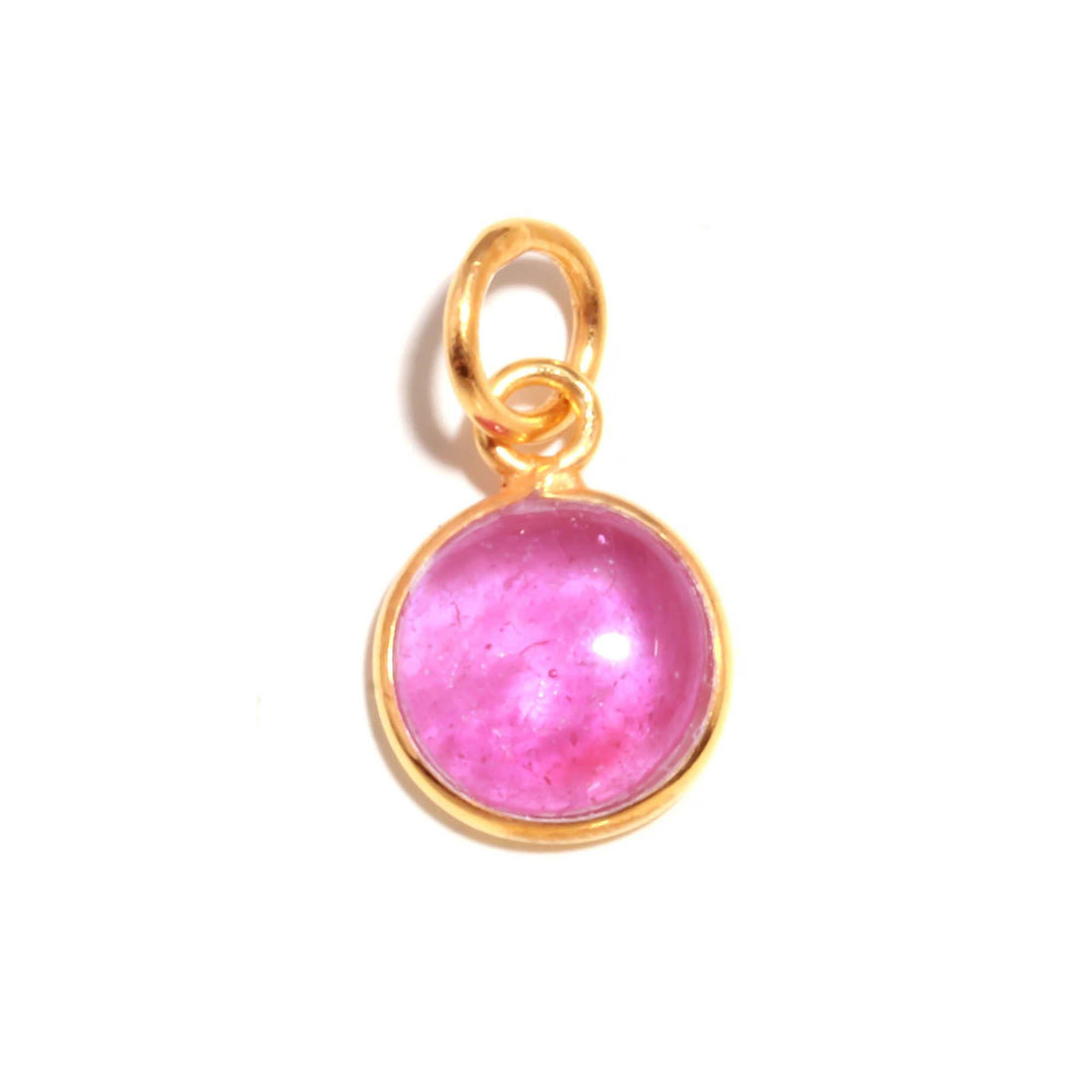 Natural Russian Emerald Pendant | 9K Gold Triangle Cabochon Emerald Charm | 19 Ct Bezel Set Fine Jewelry | Gift For Women | Gemstone Charm — 5