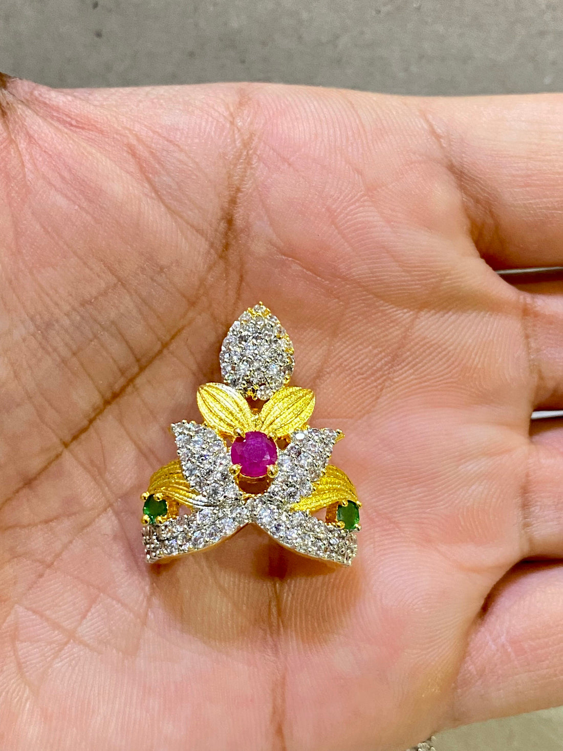 Krishna Mukut For God Goddesses | Laddu Gopal mukut | ornament Accessory |Gold Plated Crown Premium Deity jewellery — 5