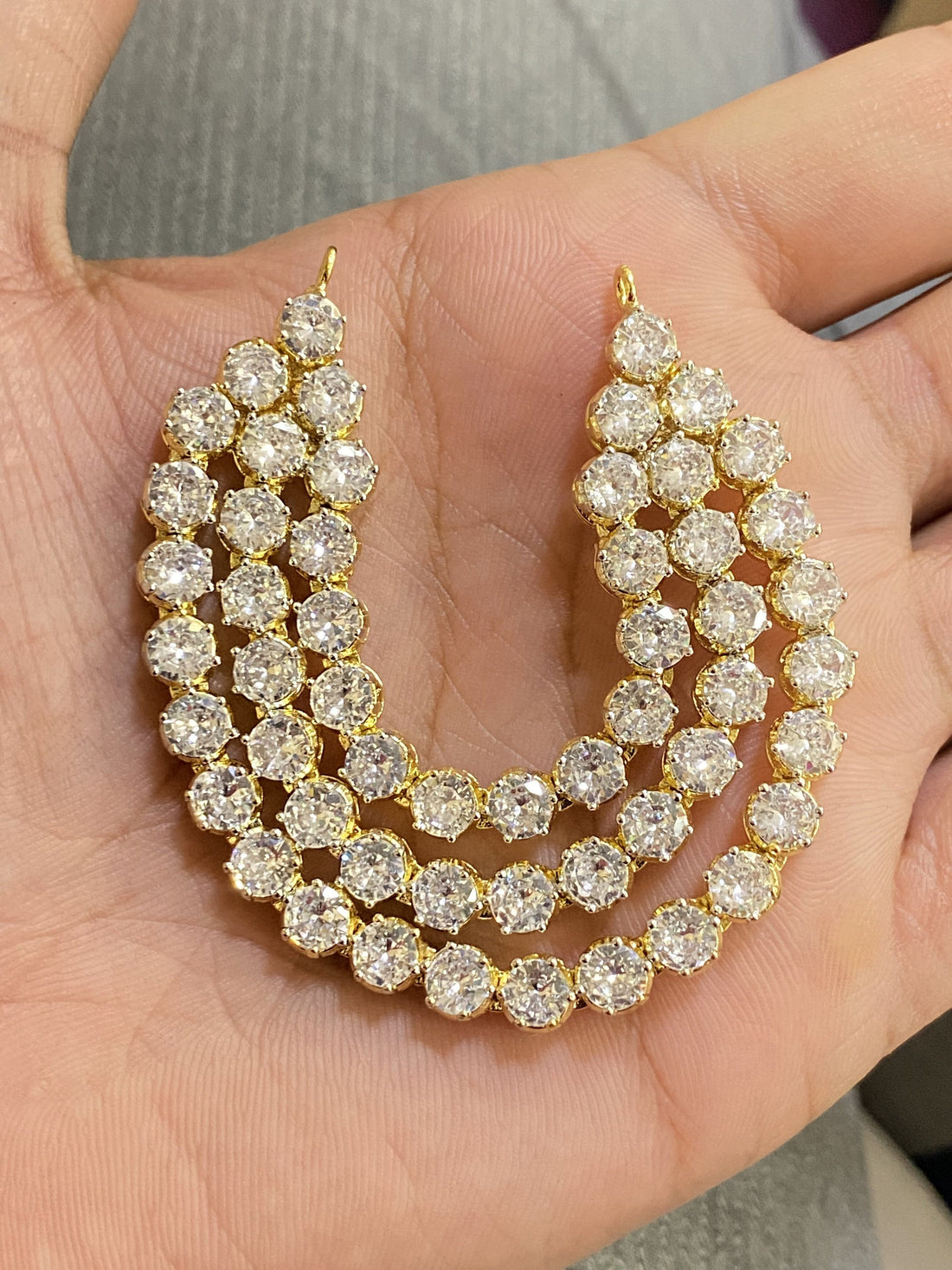 Laddu Gopal necklace, Krishna necklace, ruby necklace, handmade necklace, krishna accessories, laddu Gopal jewellery — 3