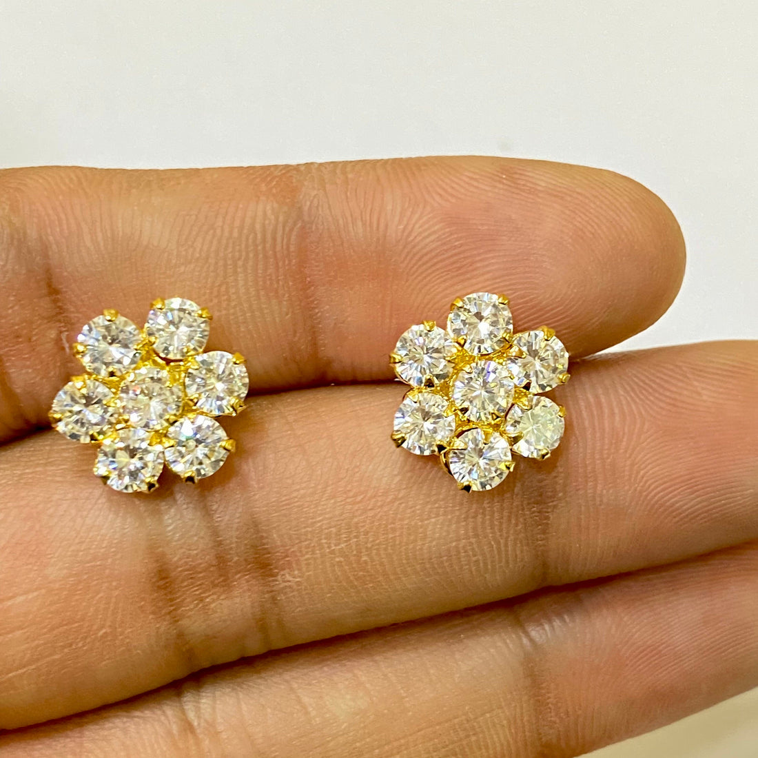 Forever in Bloom: Diamond Flower Stud Earrings for Enduring Beauty and Grace — 4