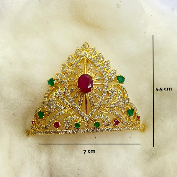 Mukut for krishna, Laddu Gopal Mukut, God Crown Jewellery, Krishna Jewellery, Krishna Crown, Gold Crown, Gold Mukut, Krishna Mukut