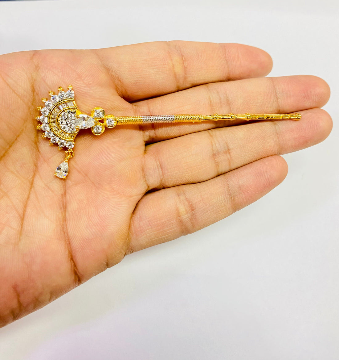 Handmade Krishna Flute: 22k Gold Plated Bansuri, God Accessories — 2