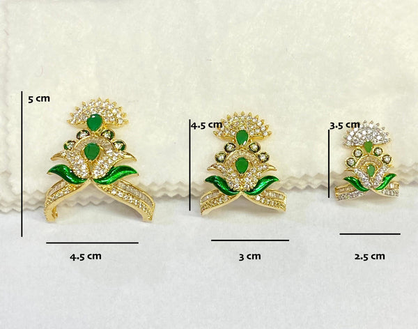 Traditional Indian Crown for Gods | Mukut for Laddu Gopal | Premium Deitu Accessory Gold Plated