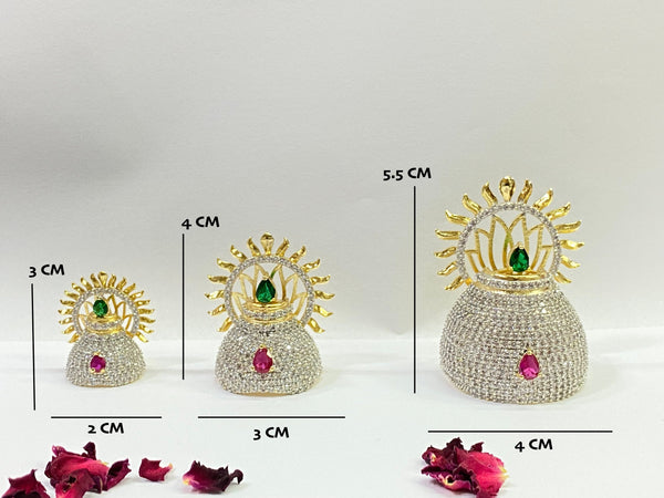 Gold Krishna Mukut, Laddu Gopal Mukut shringar, Gold deity crown and accessories , kanha ji mukut, Ram ji accessories, Lakshmi Mata ji mukut