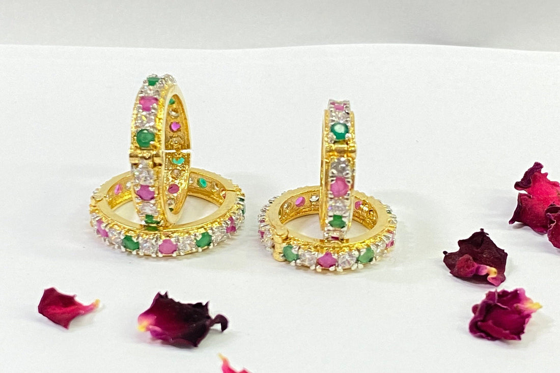 Laddu Gopal Bangle: 22k Gold Krishna Kada (Pair) — 6