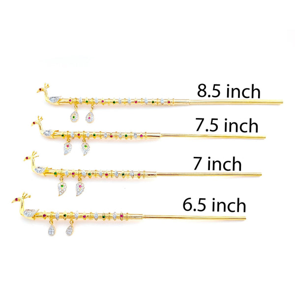 Handcrafted Krishna Flute: 22k Gold Plated Deity Accessory