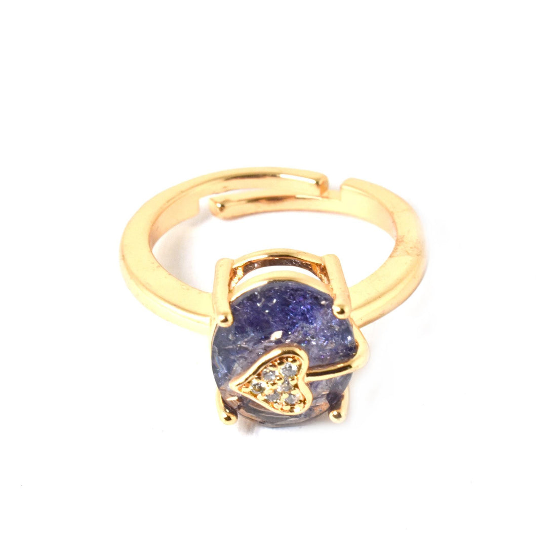 Cushion Sapphire & CZ Diamond Ring | Rose Gold Plated Cocktail Ring | Elegant Statement Jewelry | Gift for Her | party ring — 8