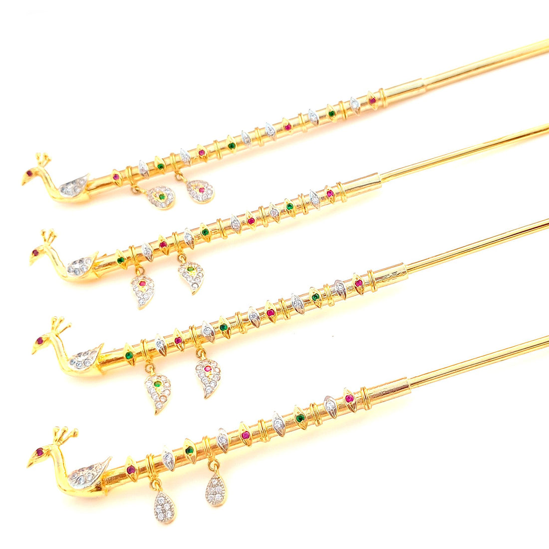 Handcrafted Krishna Flute: 22k Gold Plated Deity Accessory — 2