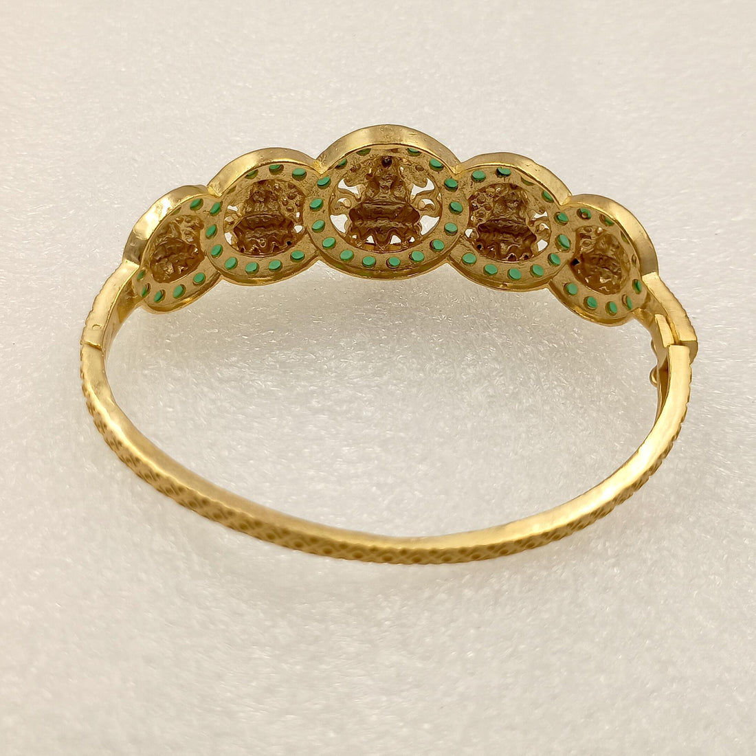 Gold Plated Lakshmi Bangle: South Indian Temple Jewelry — 4