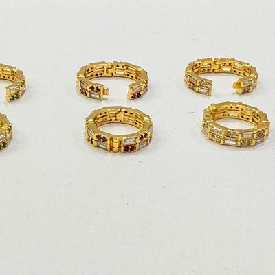 Laddu Gopal Bangle Pair: Gold-Plated Deity Bangles with Stones