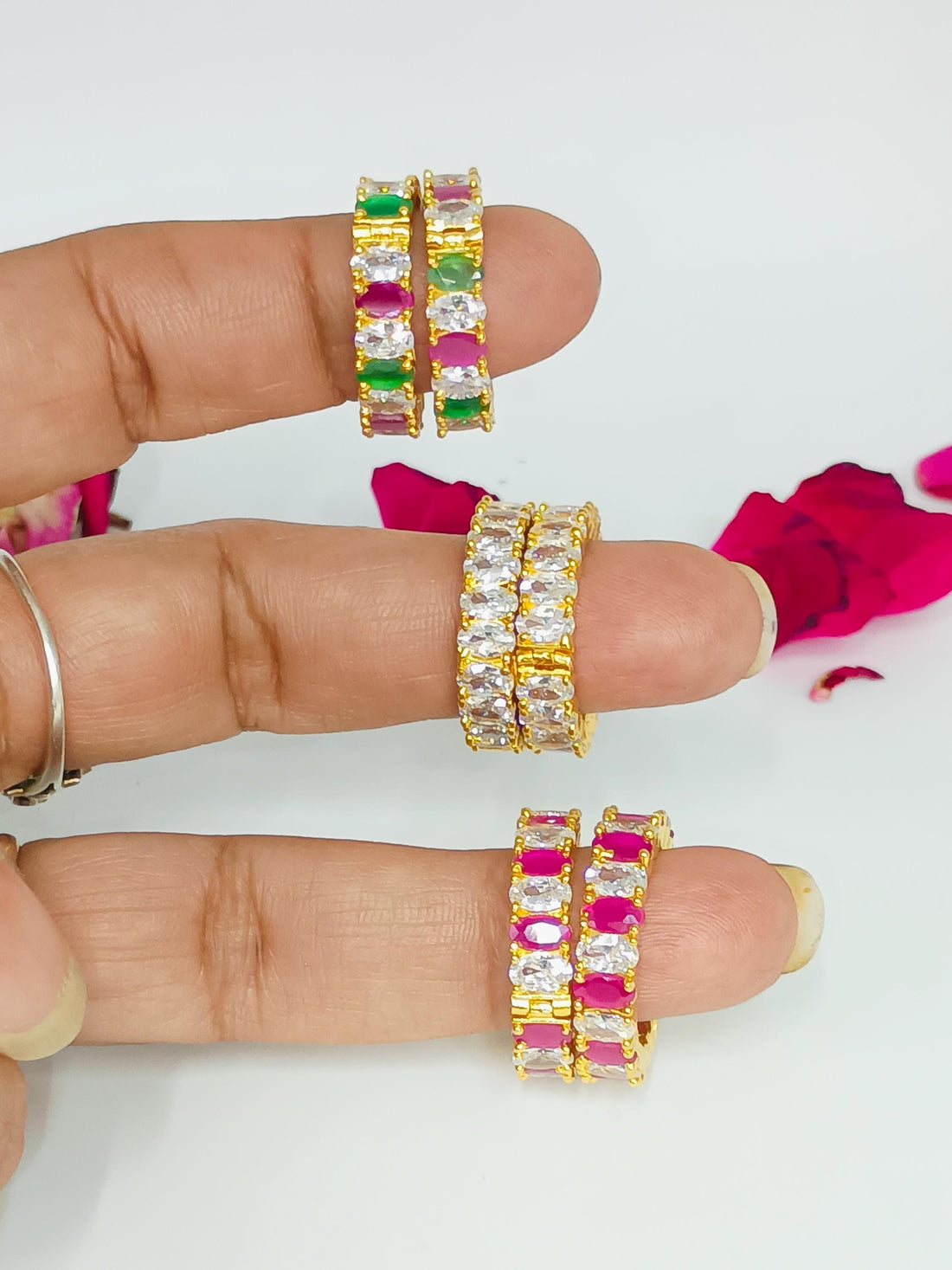 Laddu Gopal Bangle: 22k Gold Krishna Kada (Pair) — 3