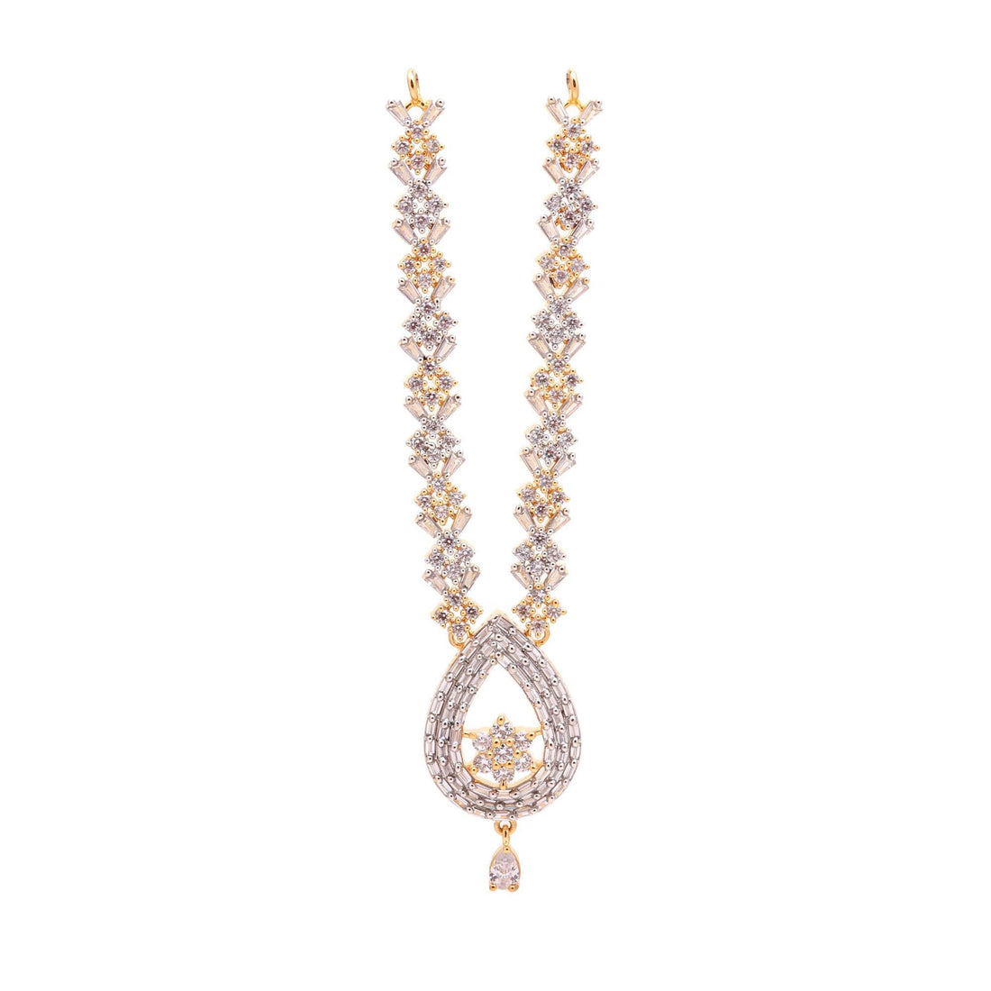 White Necklace For Krishna Ladu Gopal | Kanthi Mala Shringar | Traditional Mandir Jewelry | Janmashtami Pooja Temple Decoration Accessory — 5
