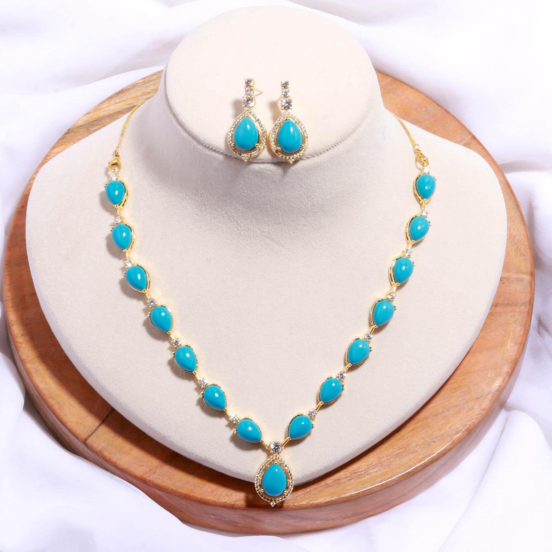 22K Gold Plated Brass Necklace Set | Traditional Indian Wedding Necklace | Engagement Necklace |Party Wear Statement Necklace | Gift for Her
