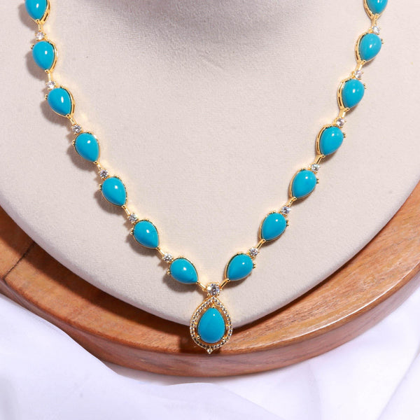 22K Gold Plated Brass Necklace Set | Traditional Indian Wedding Necklace | Engagement Necklace |Party Wear Statement Necklace | Gift for Her